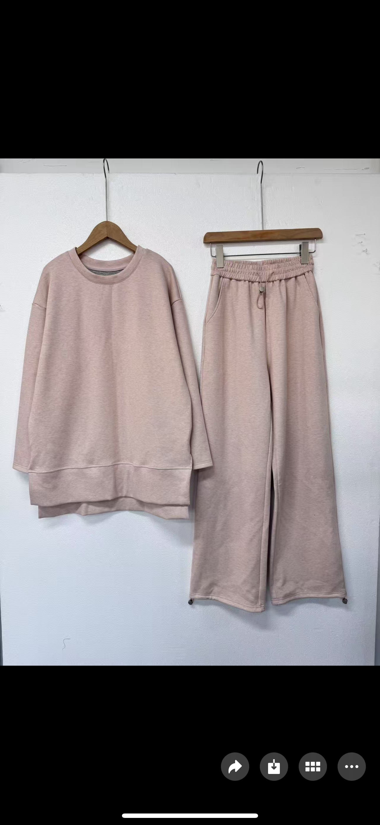 Ayat 2pc jogger set soft pink