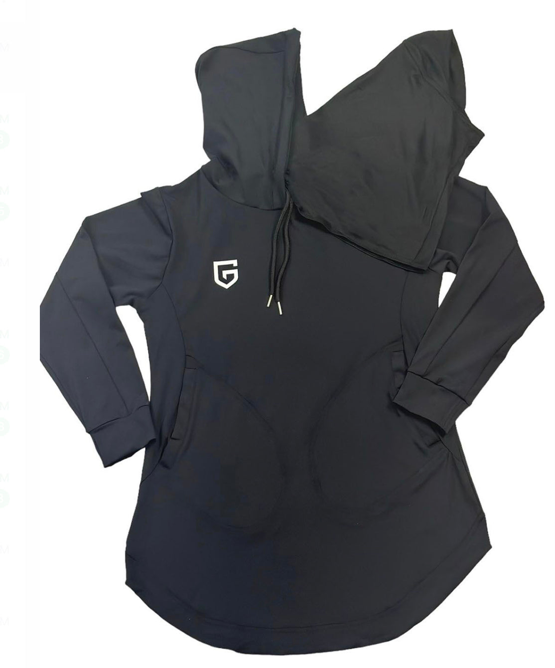 Straight Flow Hoodie Black