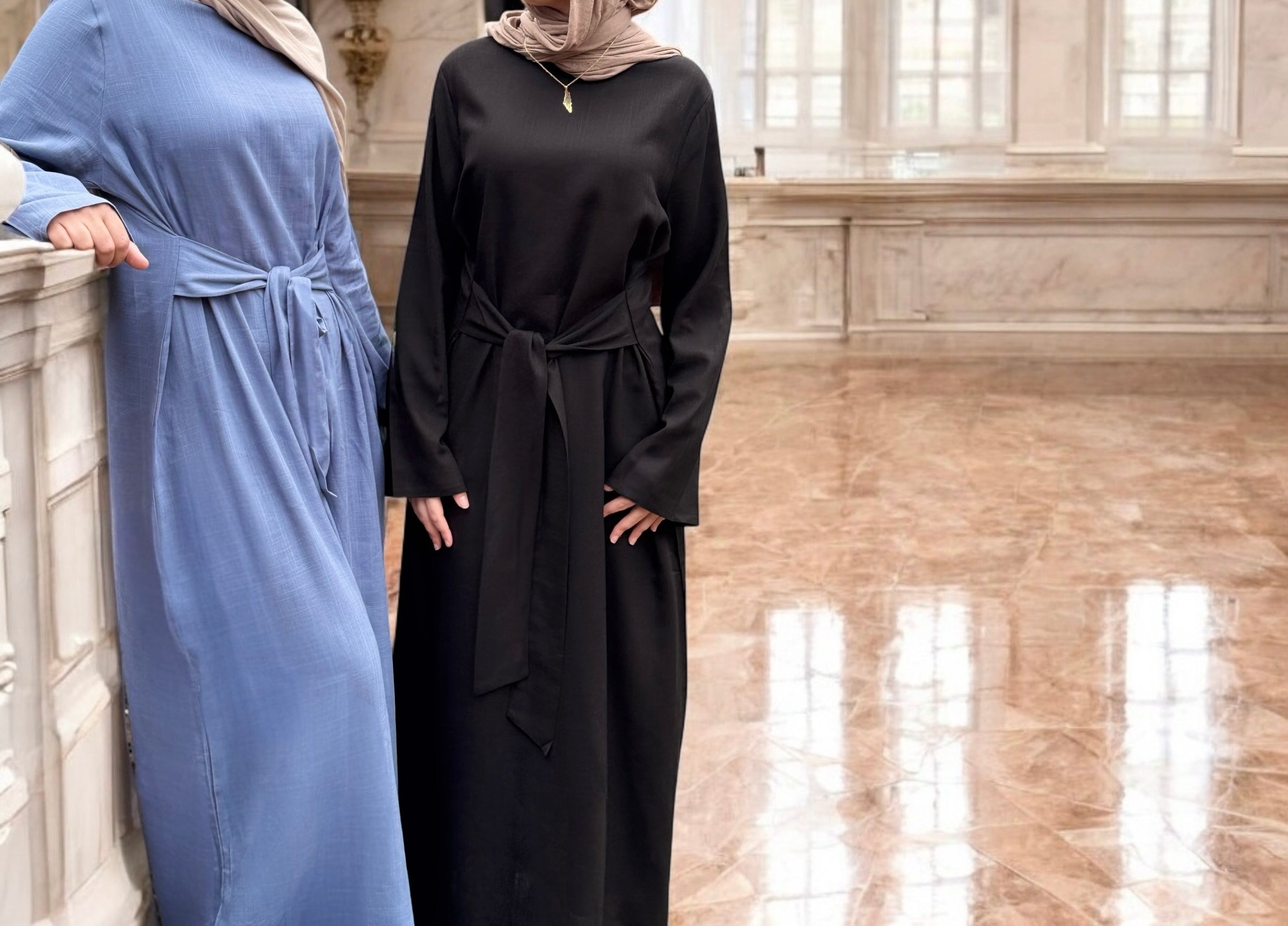 Shiffa Linen Multi Way belt Abaya/Dress