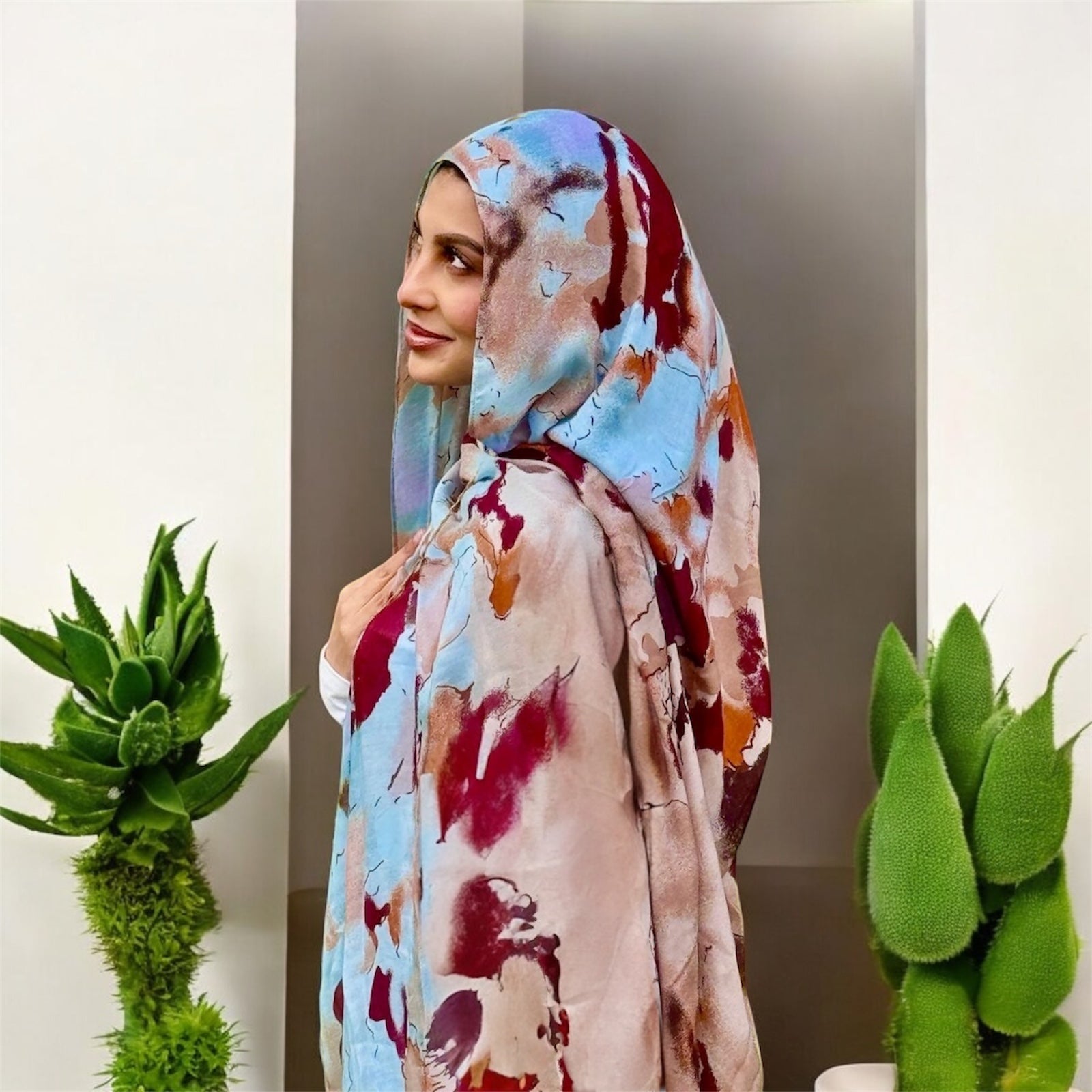 LANA MARBLE MODEL HIJAB BL/BR