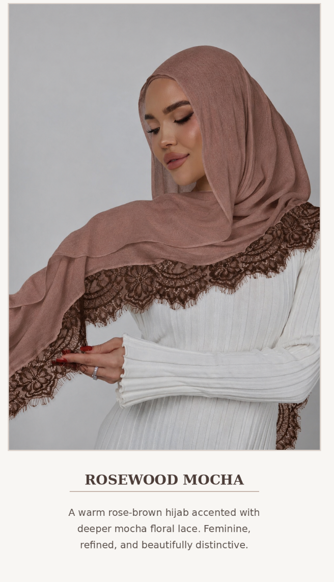 Lace-Trim Modal Hijab – view 11