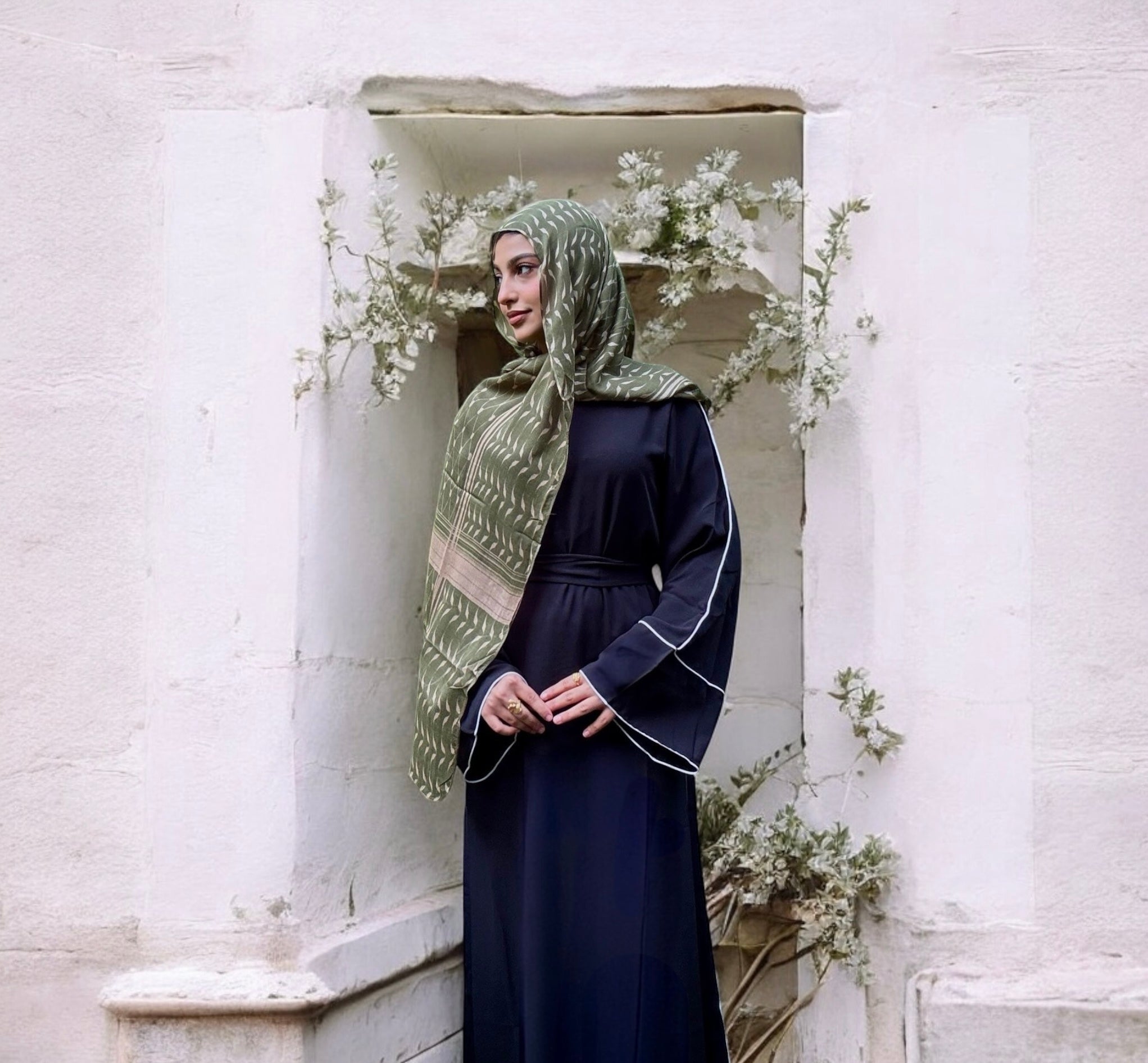 PALESTINE MODEL HIJAB GREEN