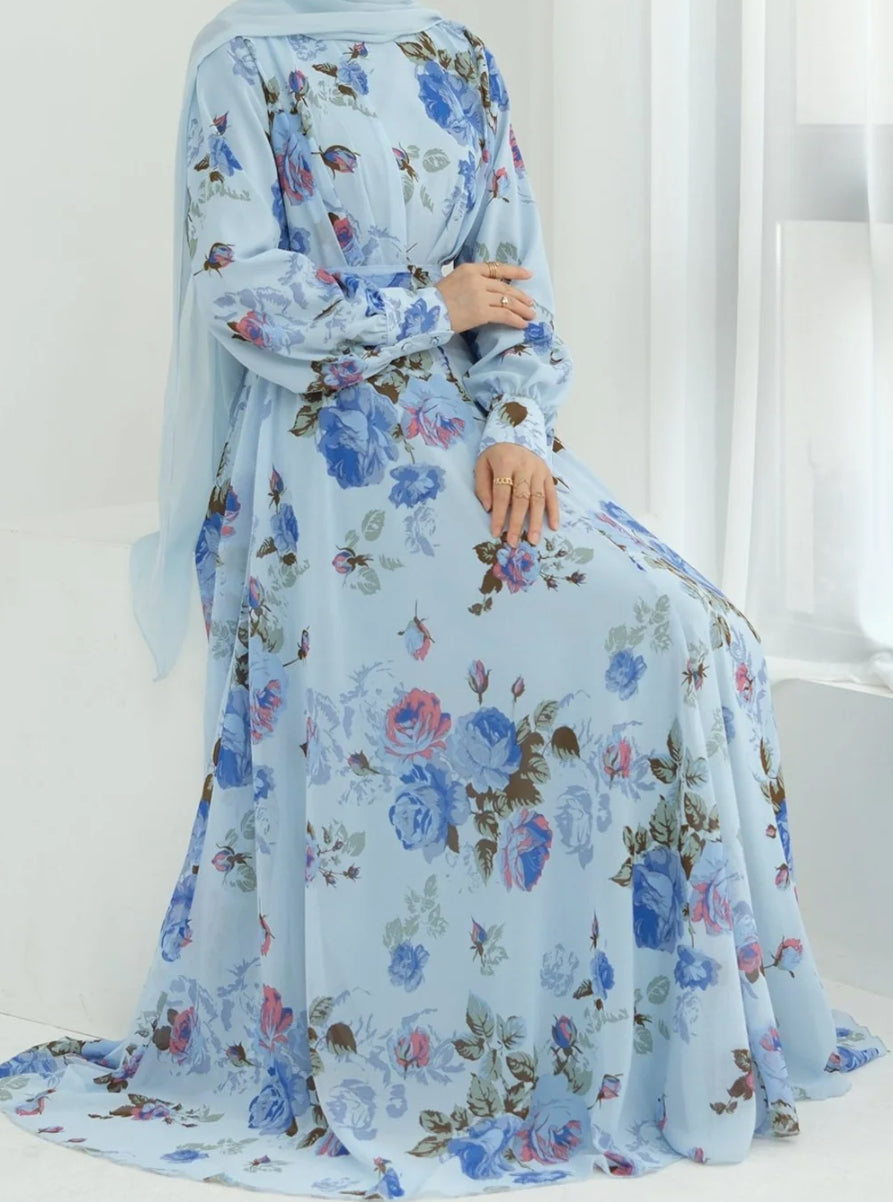 Lamees Maxi Dress Blue