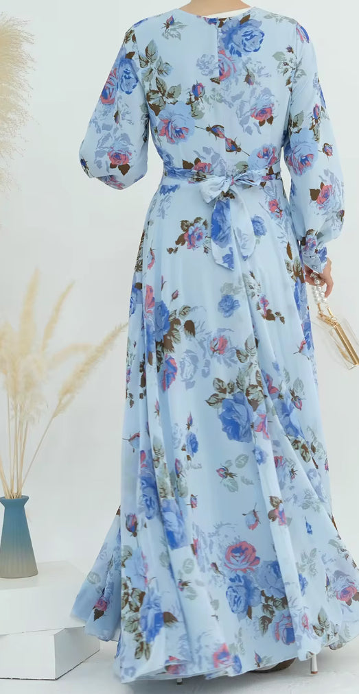 Lamees Maxi Dress Blue