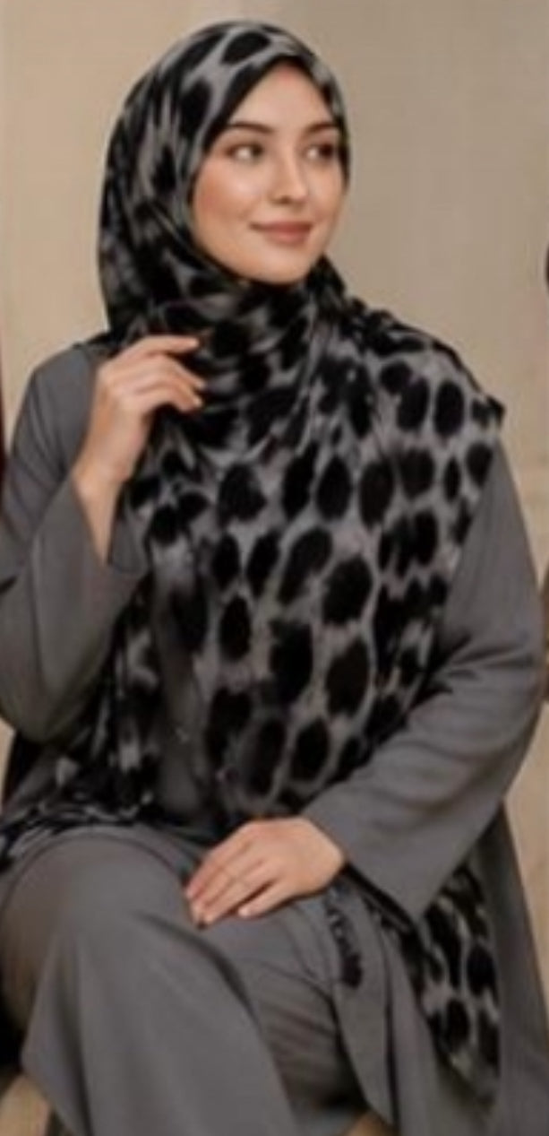 Snow Leopard Printed modal