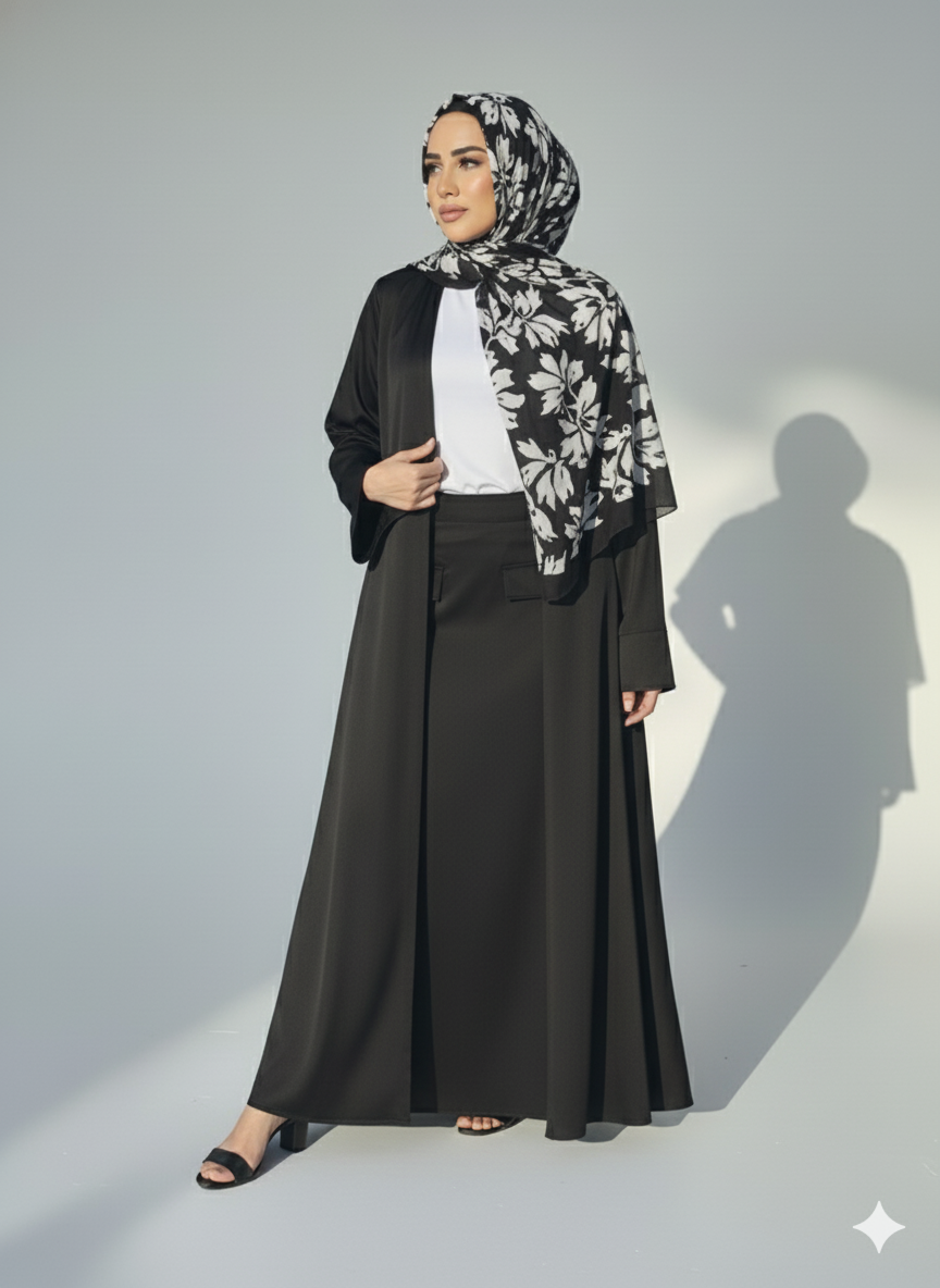 Sama Skirt Set- Black