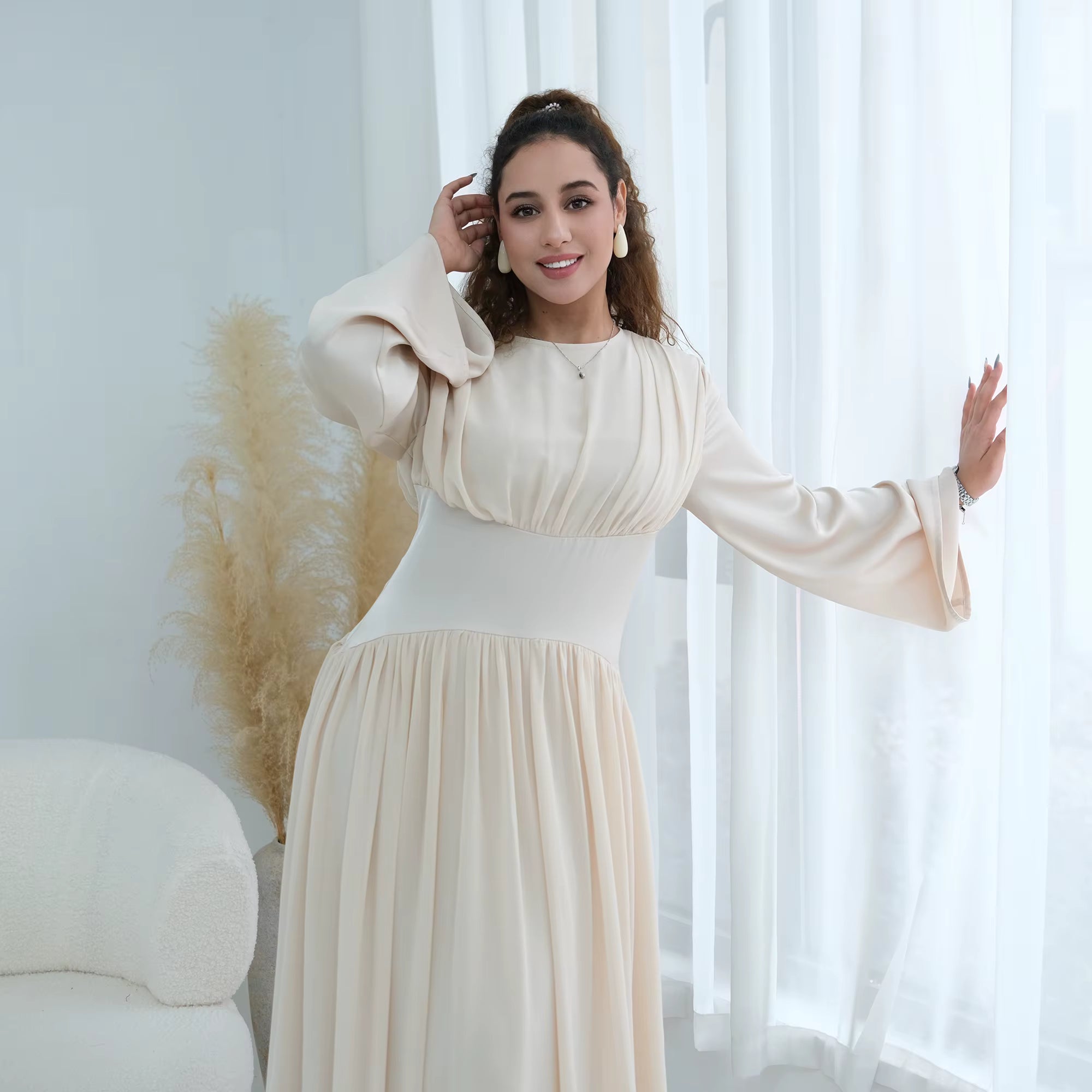 Corset Waist Long Dress