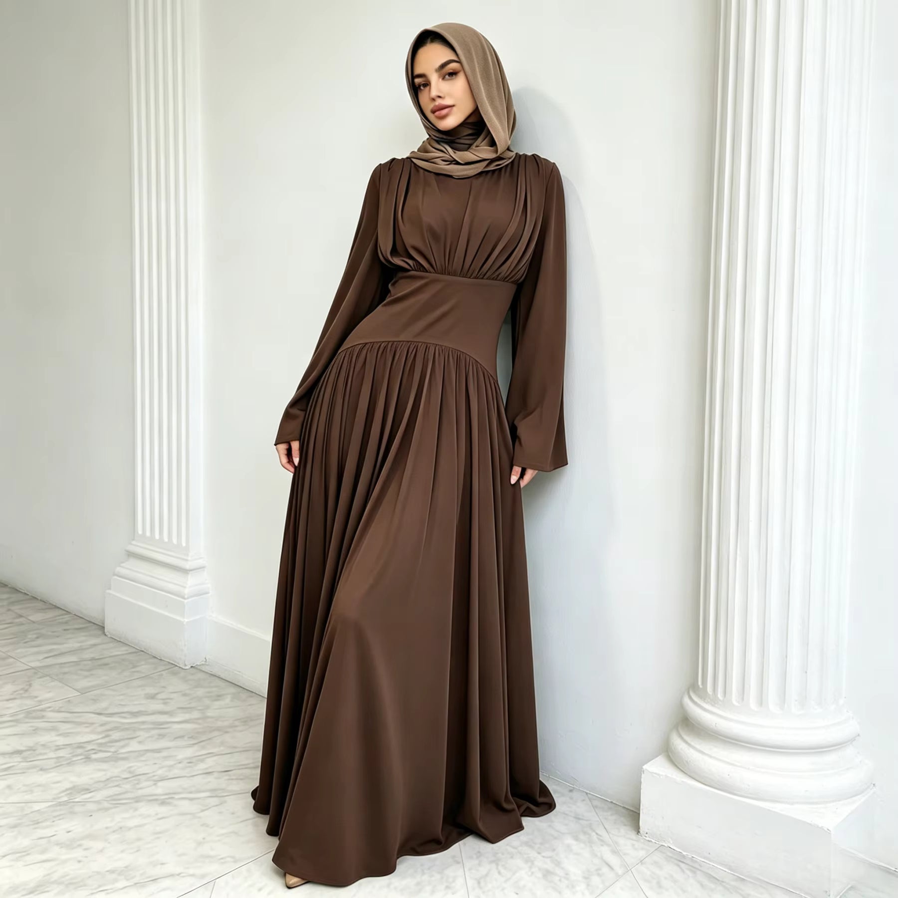 Corset Waist Long Dress