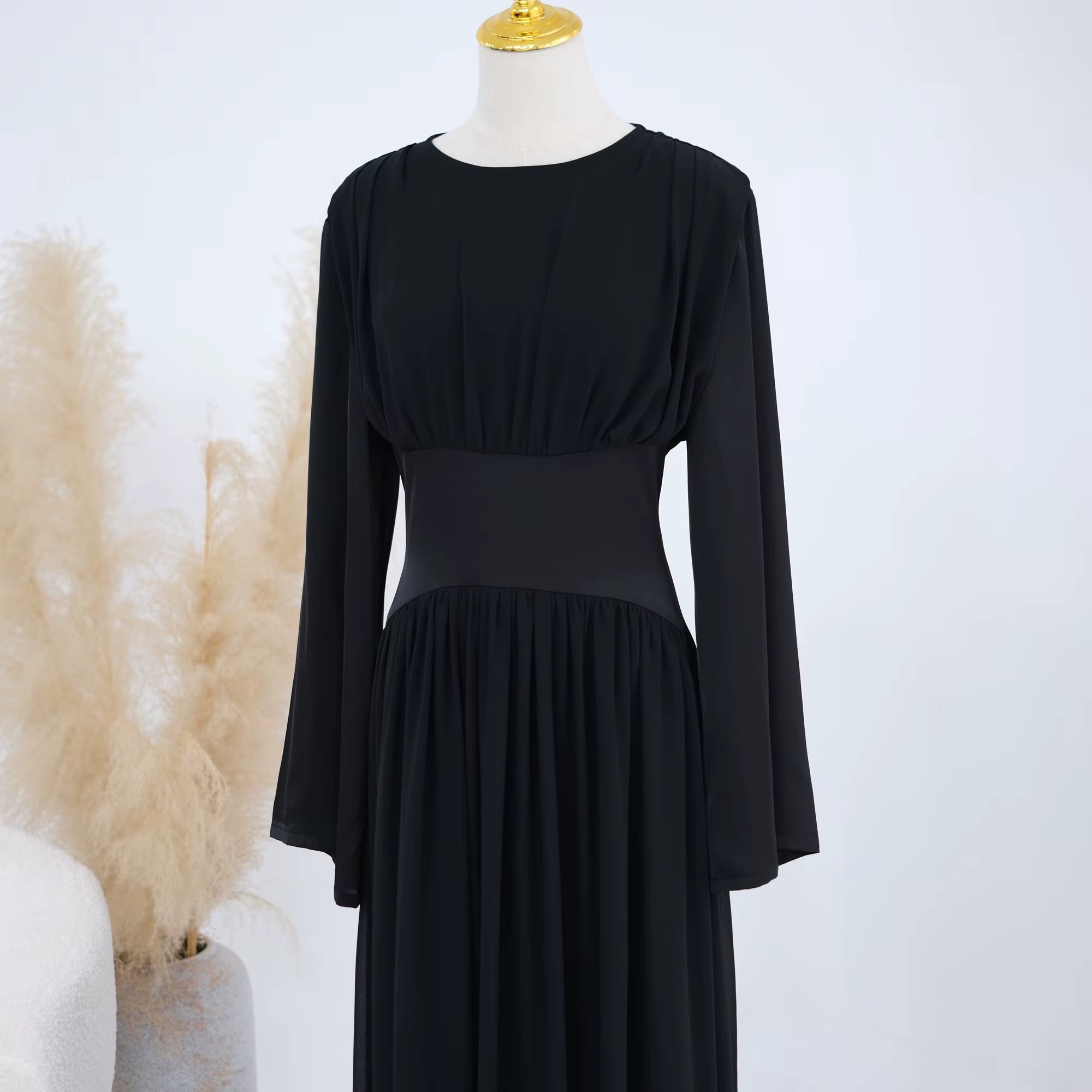 Corset Waist Long Dress