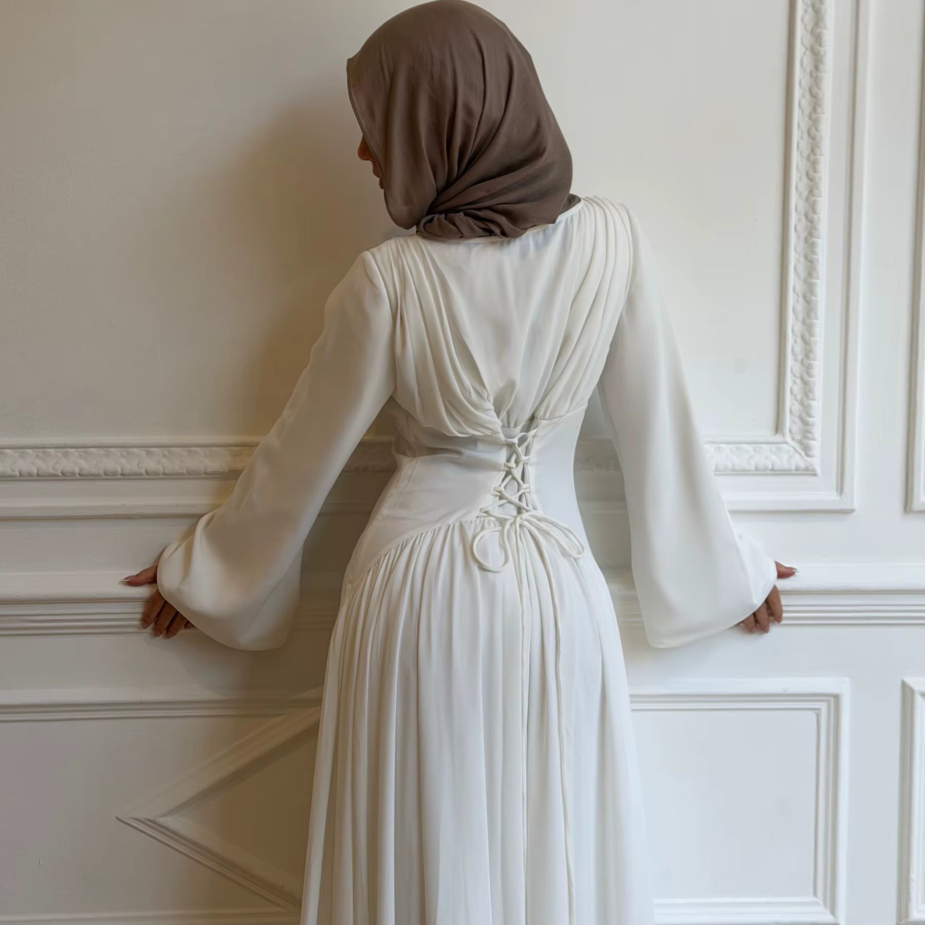 Corset Waist Long Dress