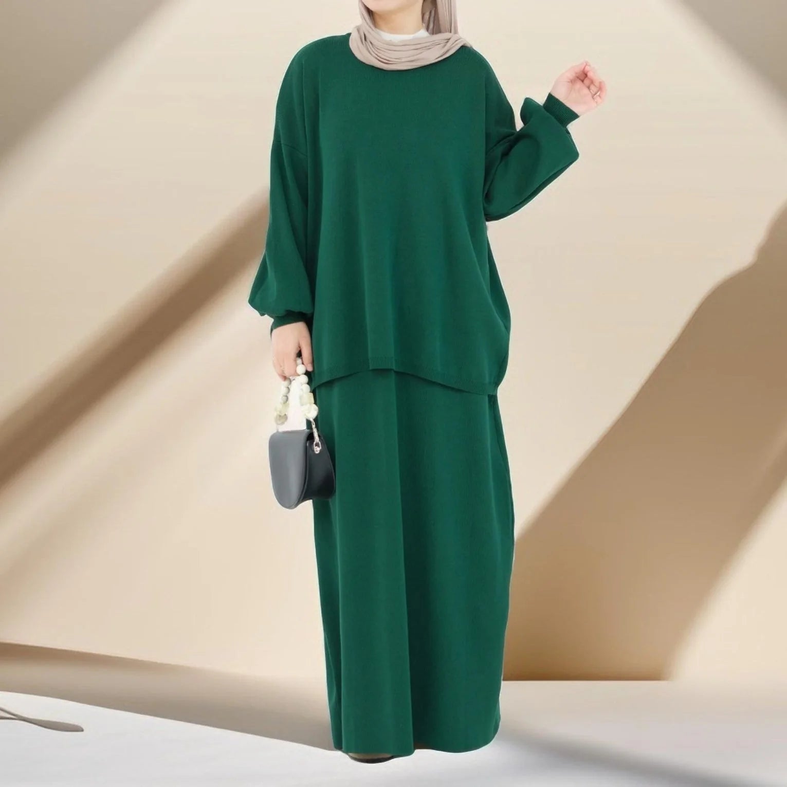 Knitted skirt set
