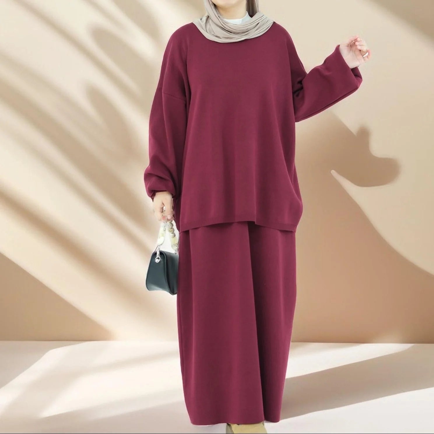 Knitted skirt set