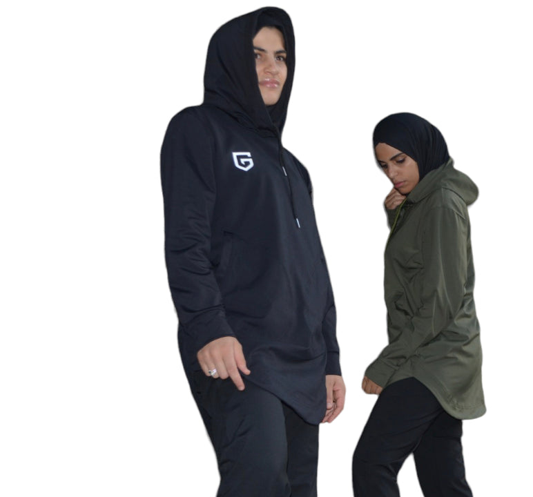 Straight Flow Hoodie Black