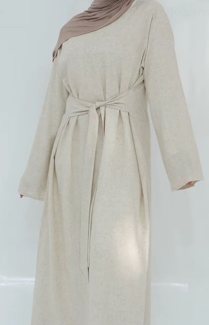 Shiffa Linen Multi Way belt Abaya/Dress