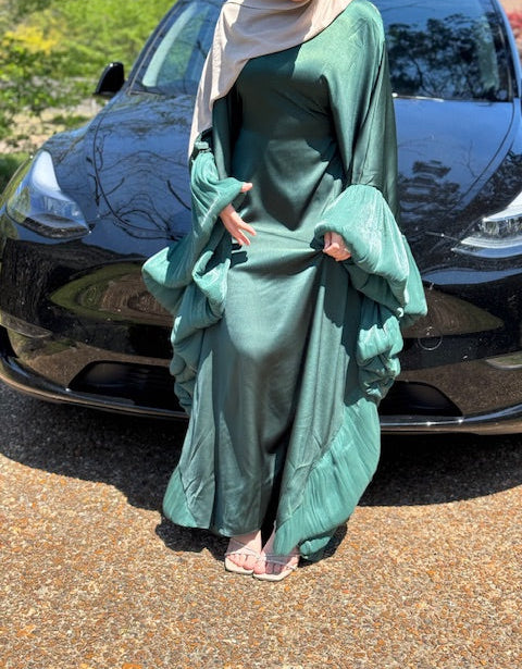 AMIRA BUTTERFLY DRESS OLIVE