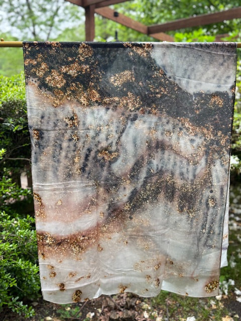 LANA MARBLE MODEL HIJAB BLK/GLD