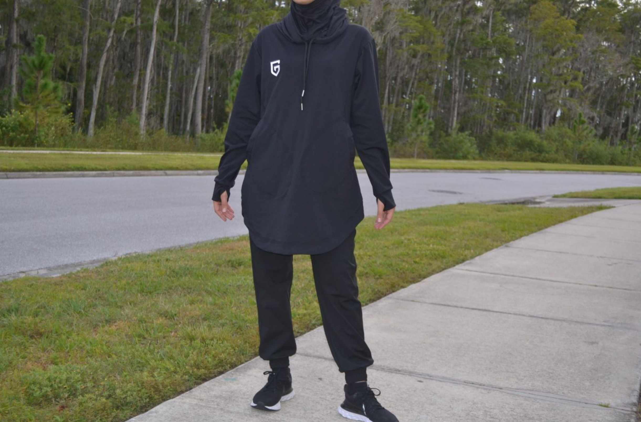 Straight Flow Hoodie Black