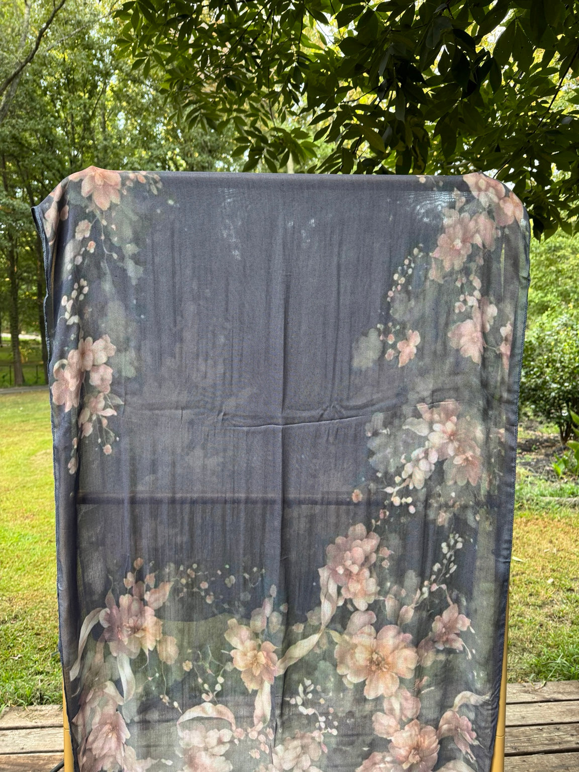 Midnight Blossom Modal Hijab