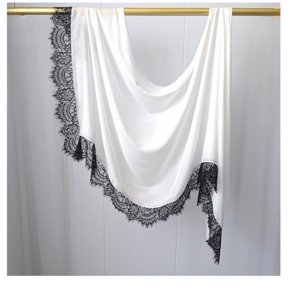 Lace-Trim Modal Hijab – view 4