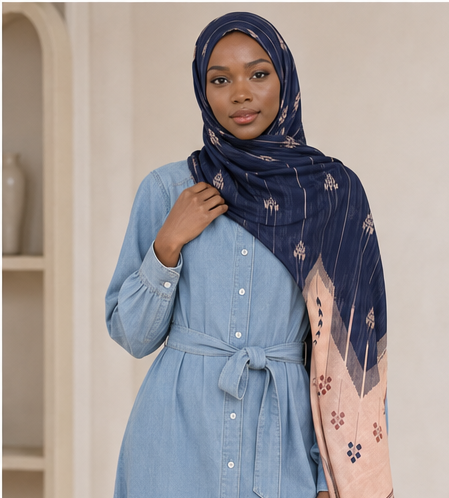 Desert Indigo Modal Hijab