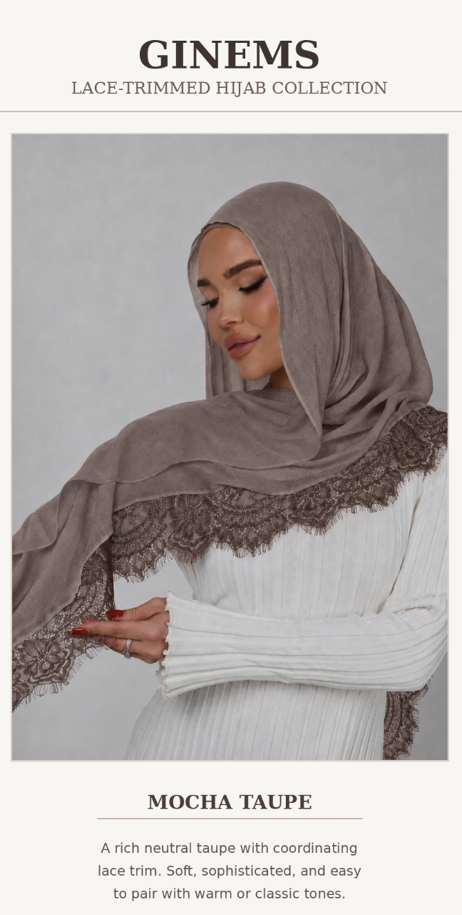 Lace-Trim Modal Hijab – view 7