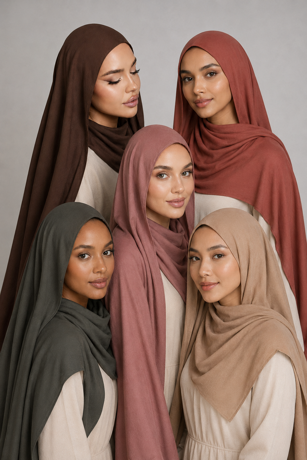 Plain Modals Hijab Collections
