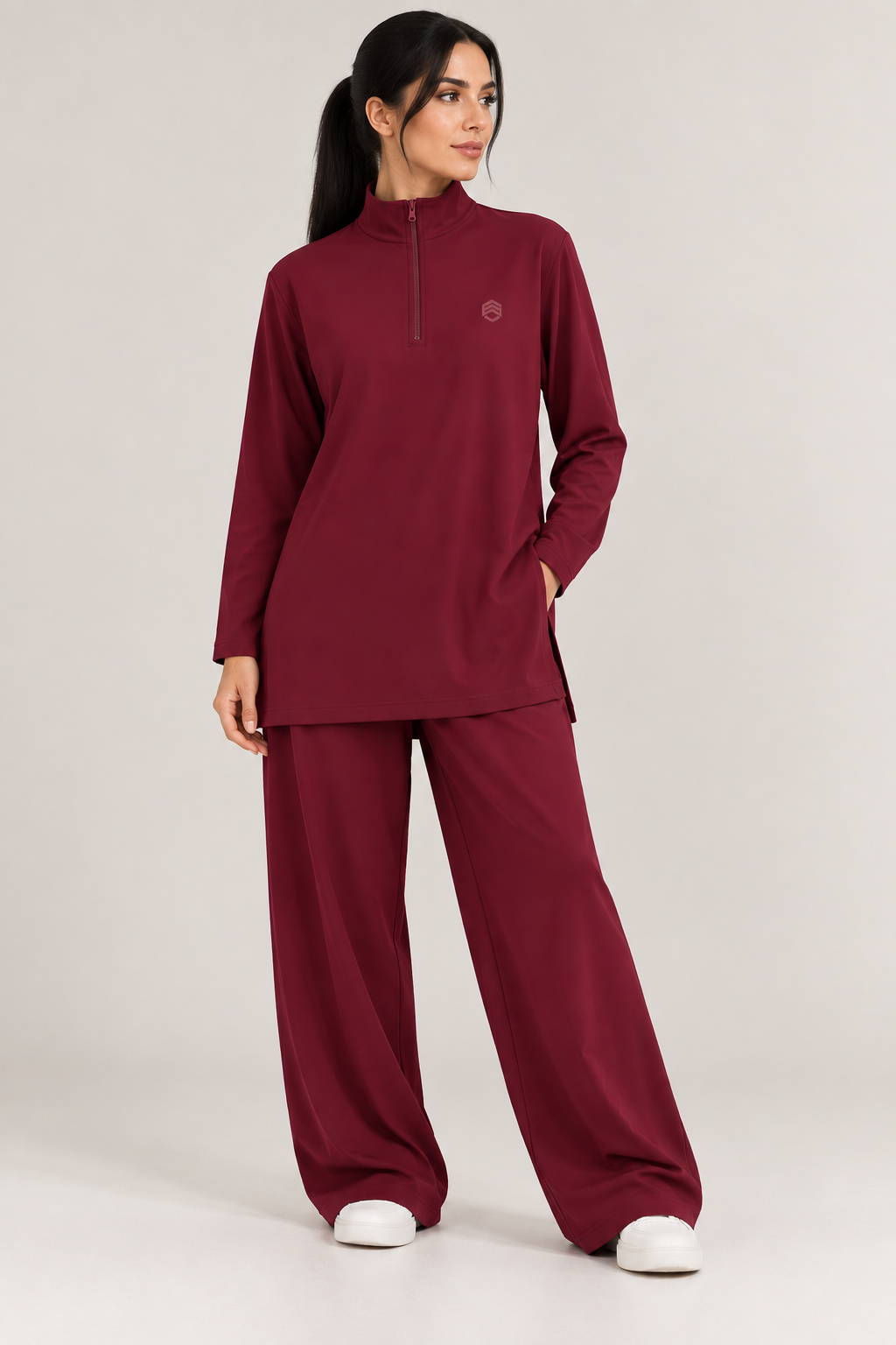Lamees DryFit Set – Maroon – view 2