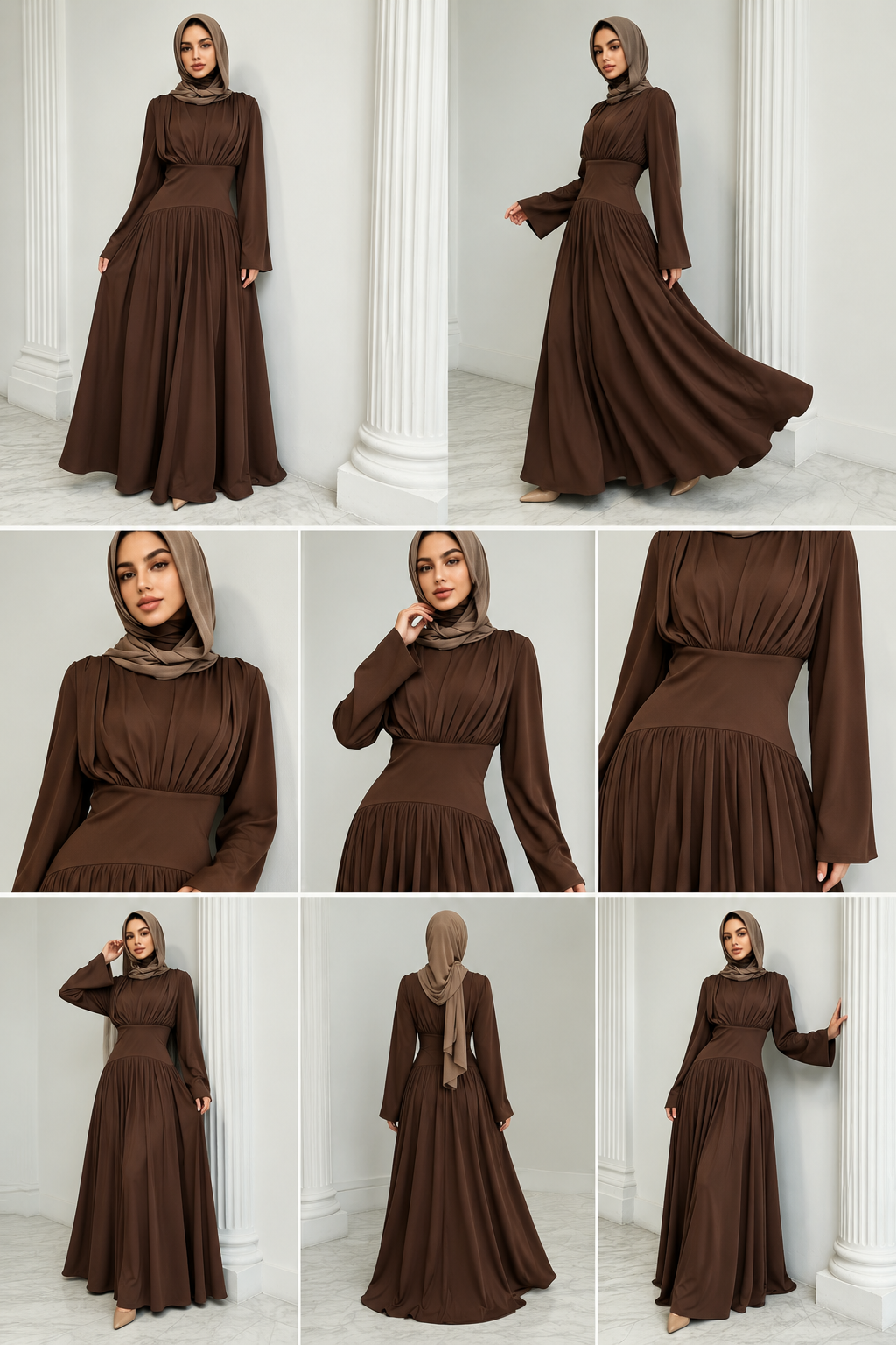 Ameera Corset-Waist Maxi Dress – view 7
