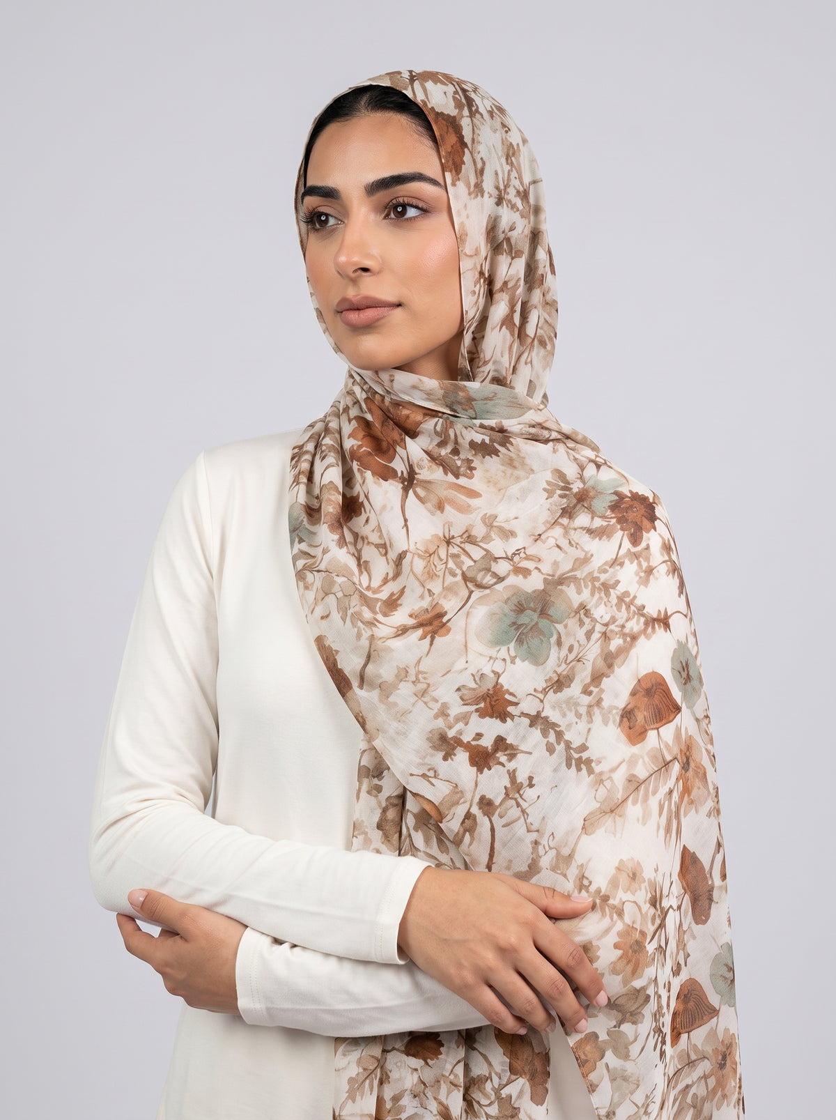 Autumn Botanica Modal Hijab