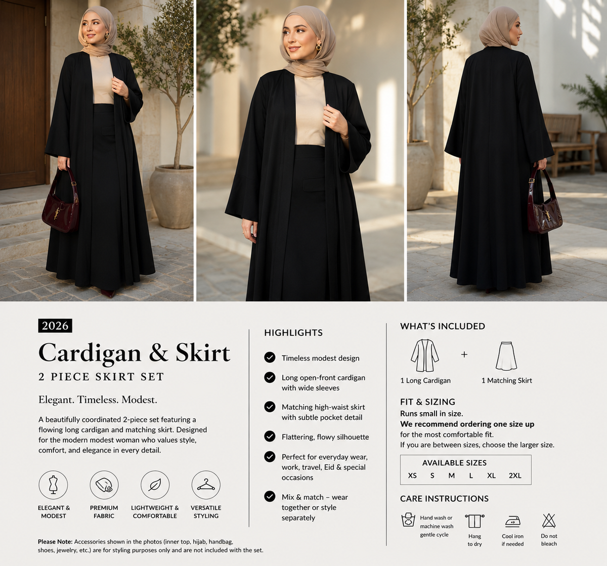 Cardigan & Skirt Set – view 8
