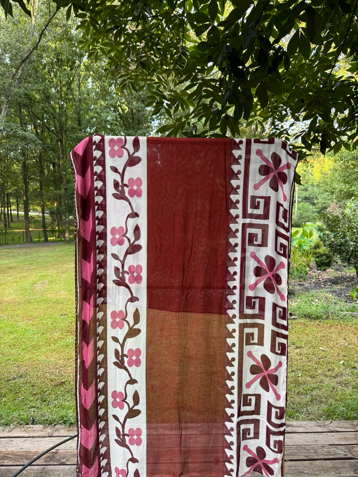 Burgundy Bloom Modal Hijab