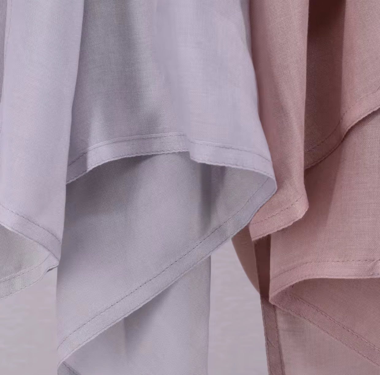2pc Light pink model hijab