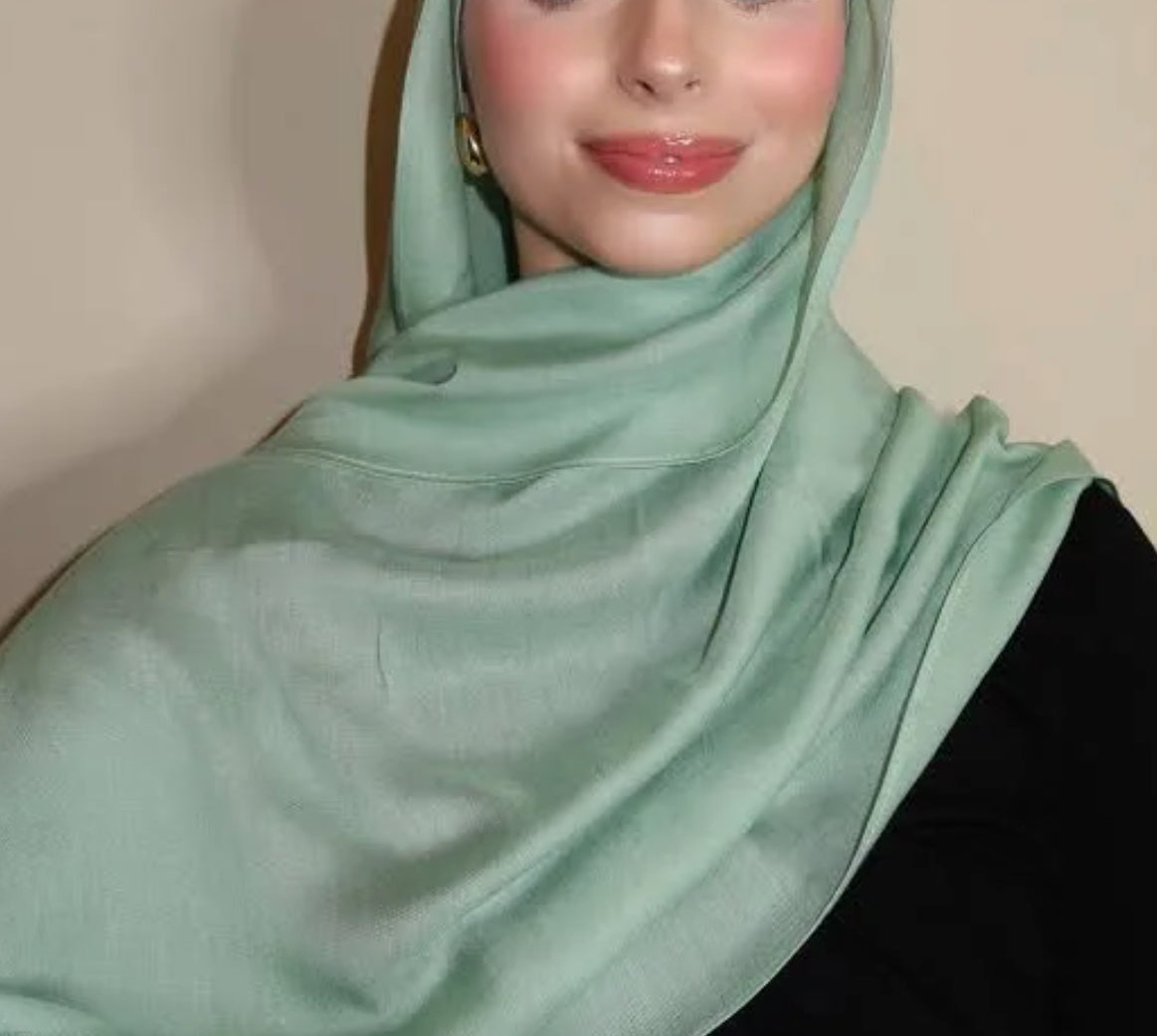 2pc Mint model hijab