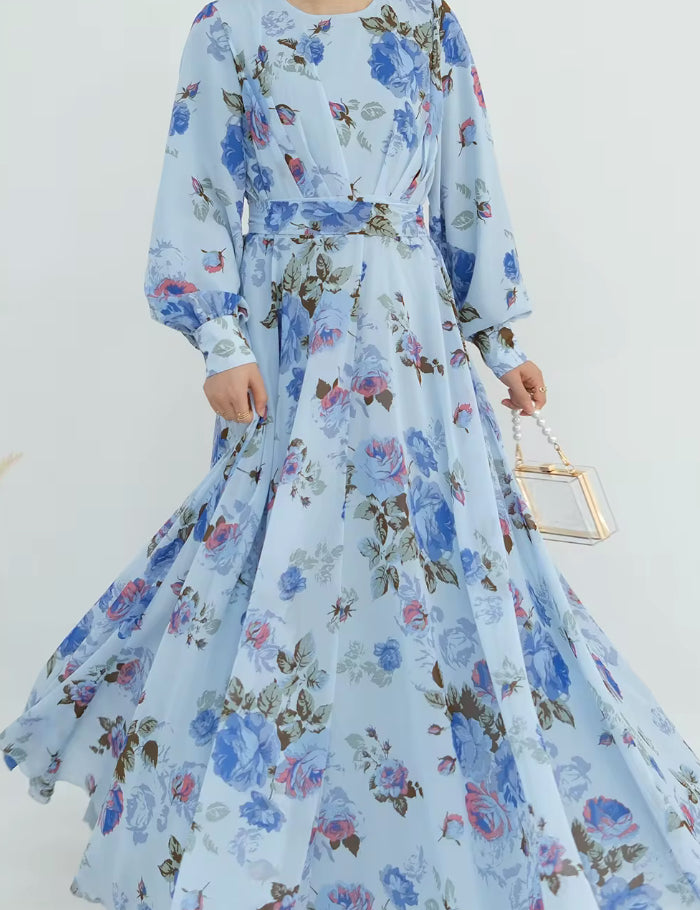 LAMEES MAXI DRESS BLUE