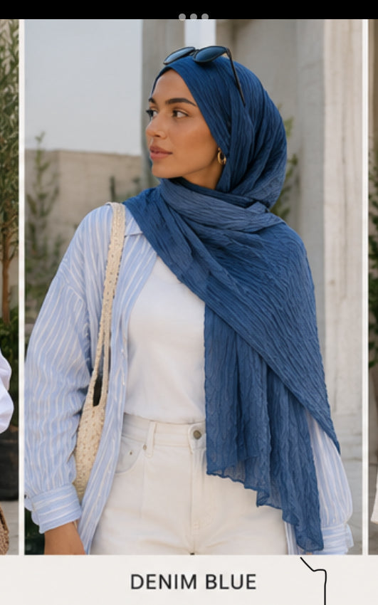Crinkle Modal Hijab