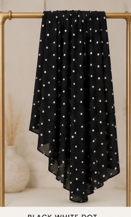 Polka dot Printed modal