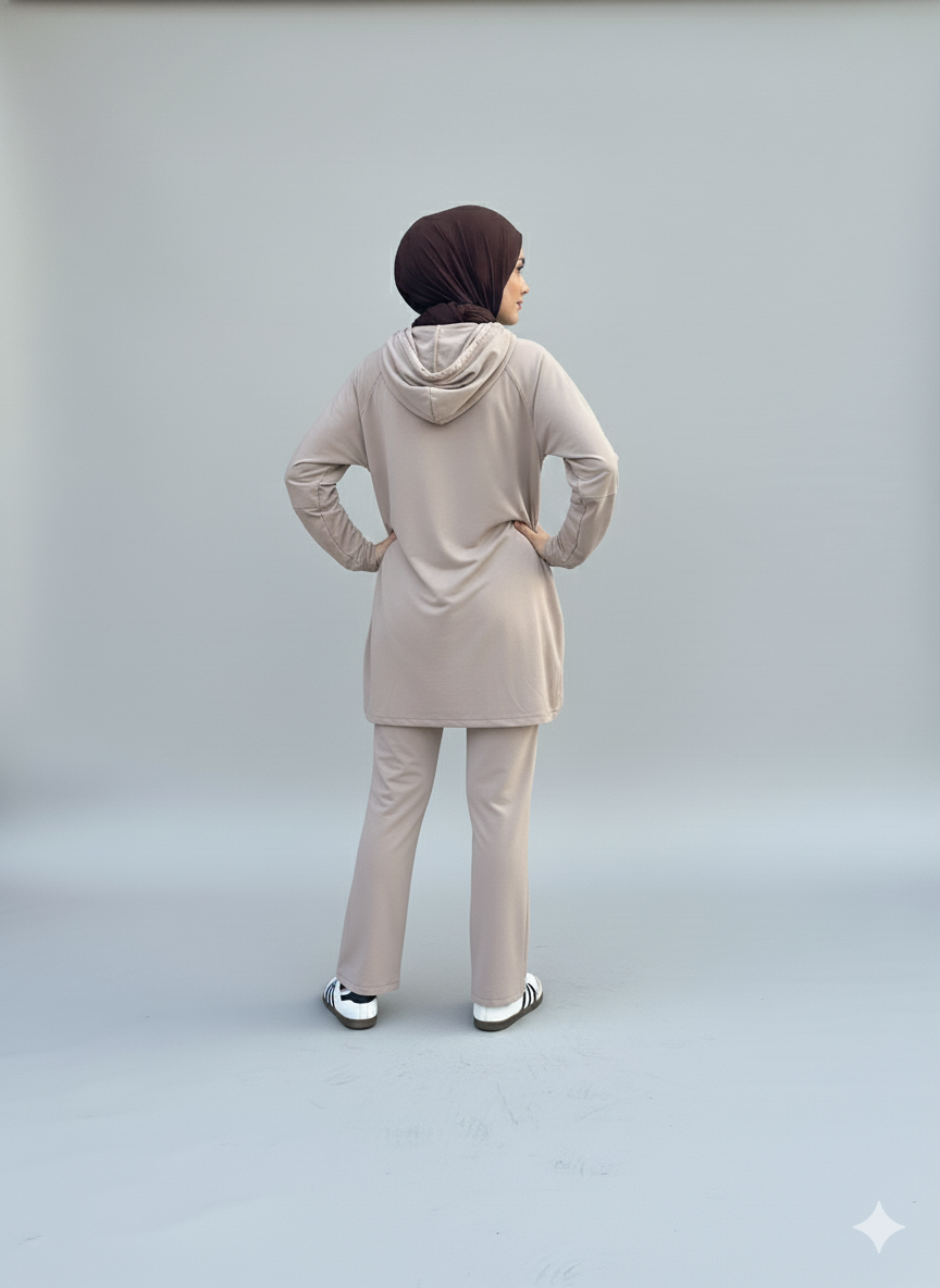 Raneem Straight Set-Neutral Beige