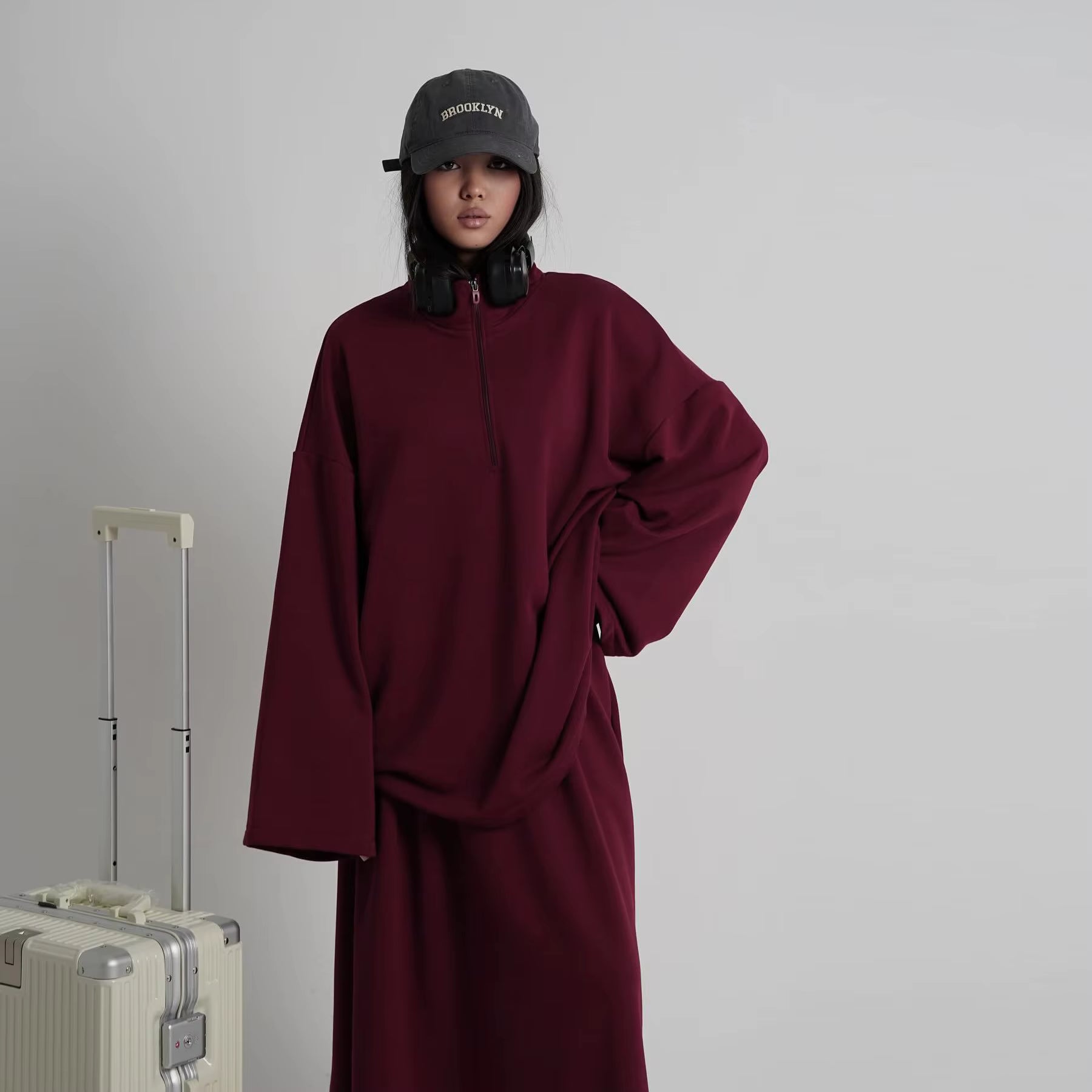 2pc Sporty Style Cotton Skirt set