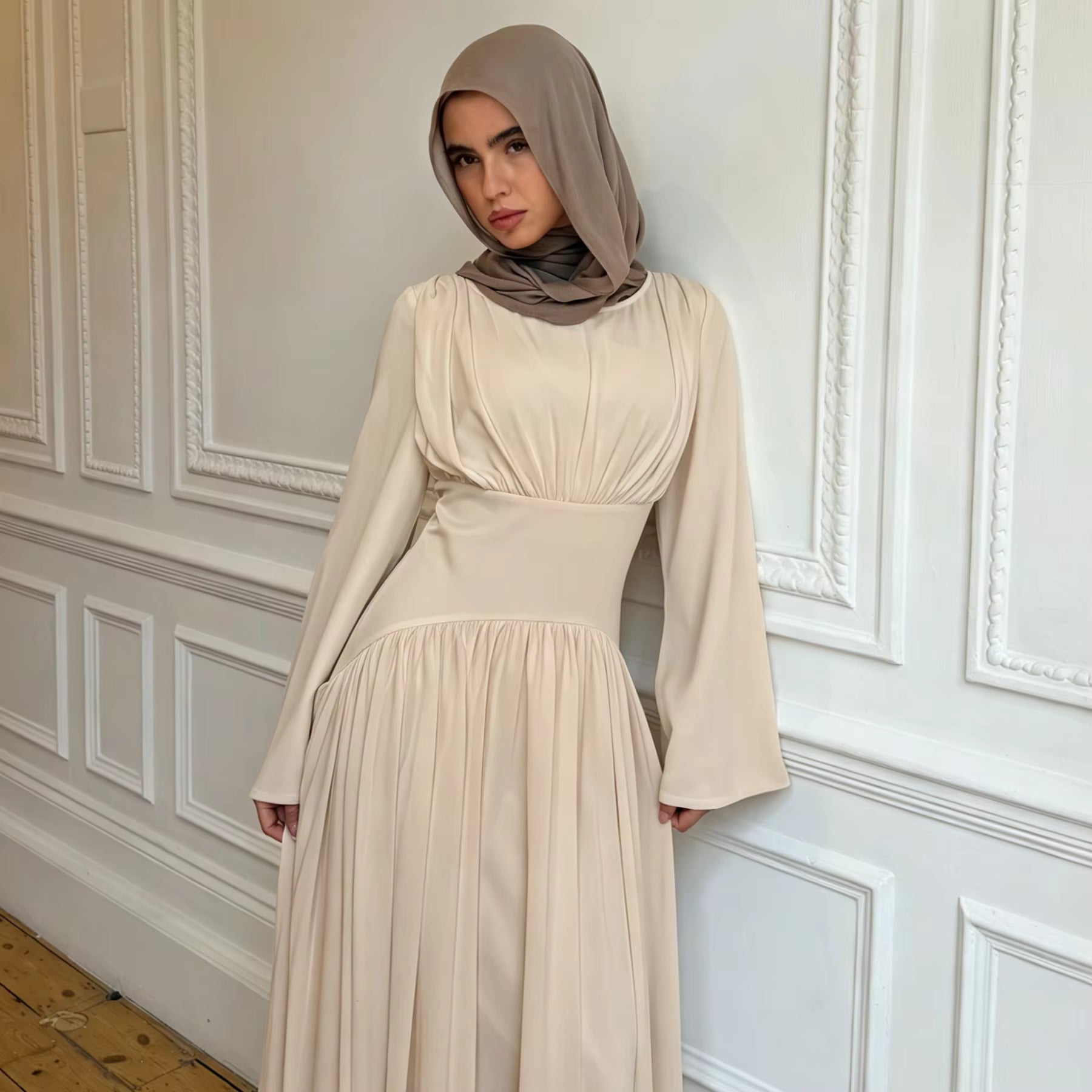 Corset Waist Long Dress