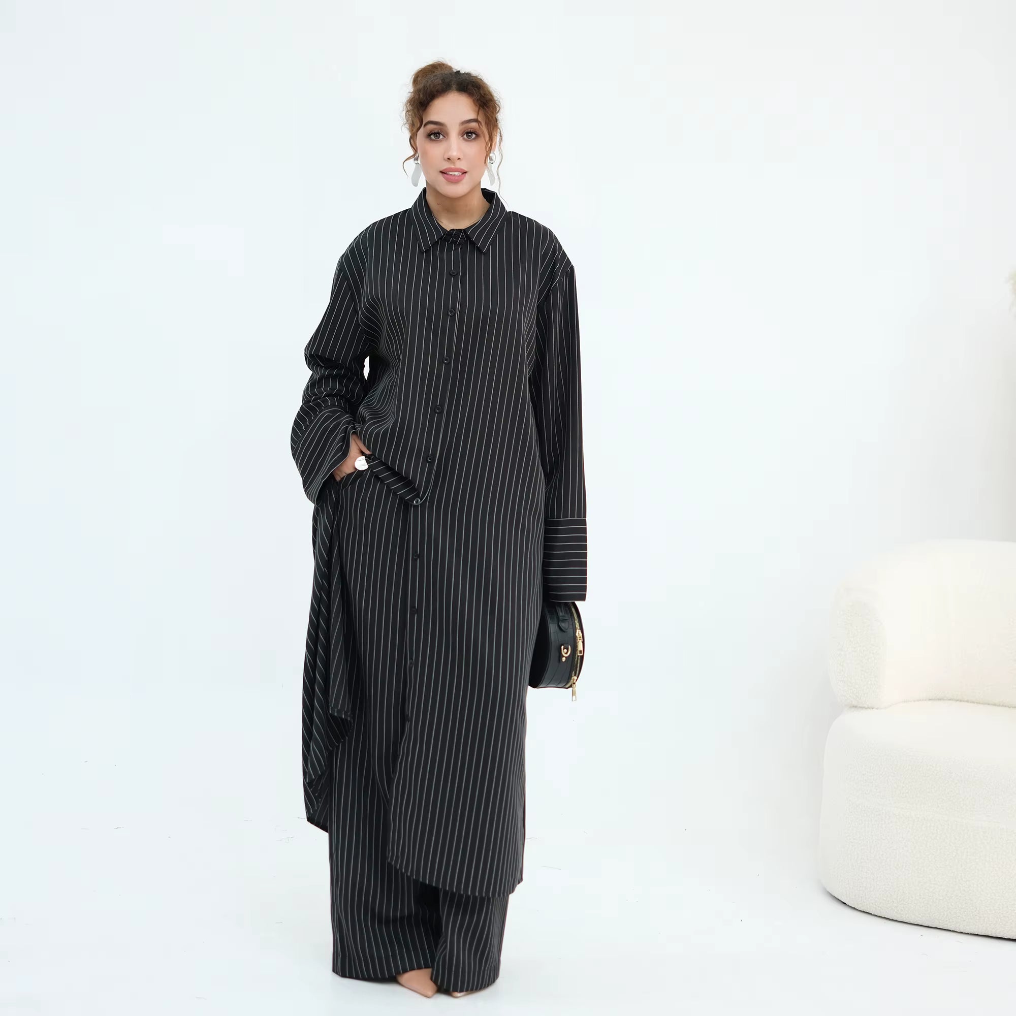 2Pc Abaya/Pants set