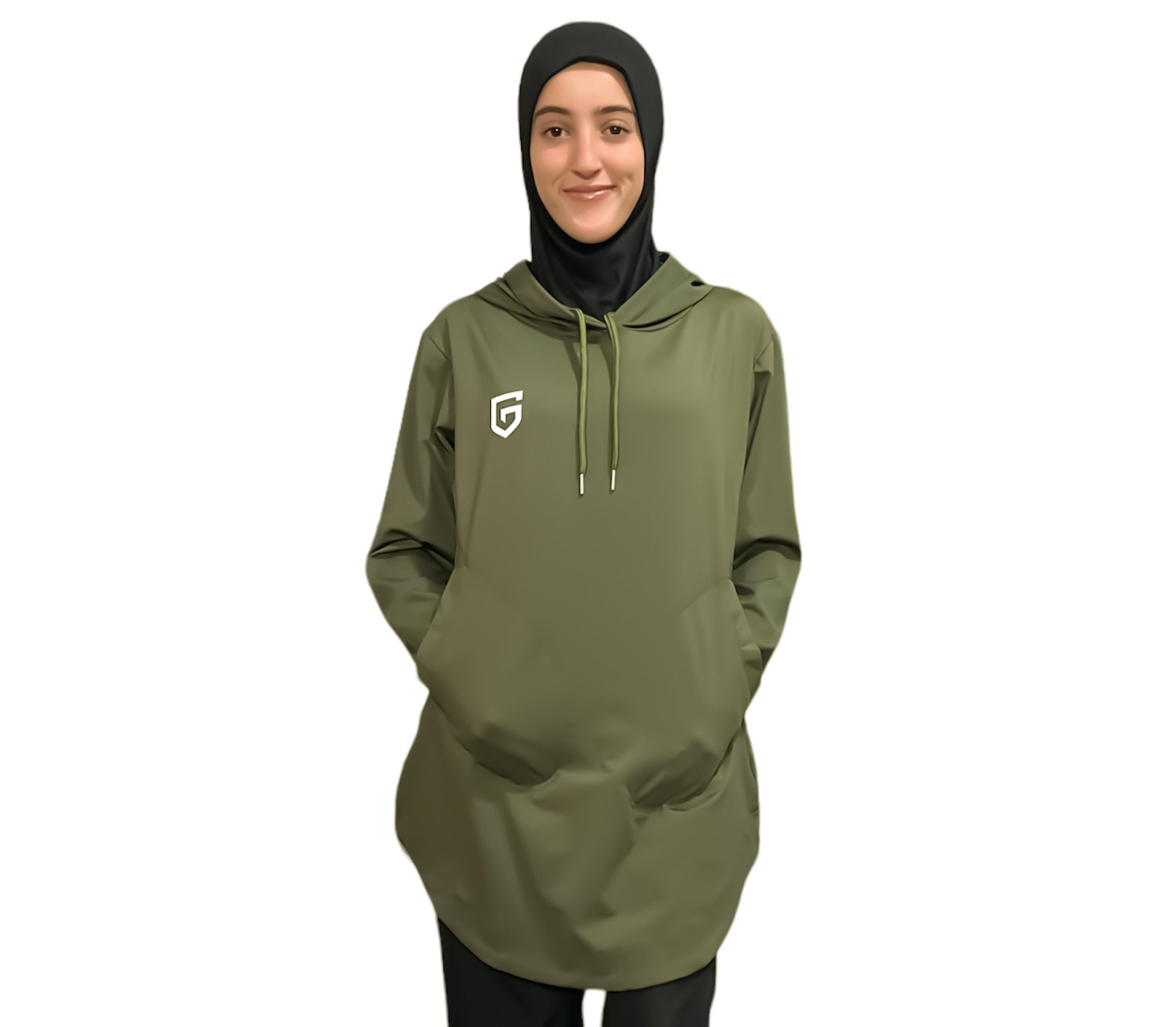 Straight Flow top - Green
