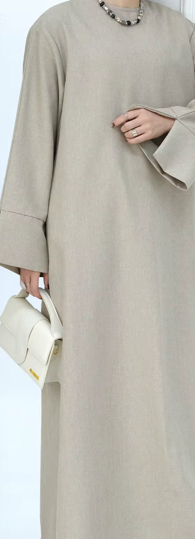 Sajeda Linen Abaya