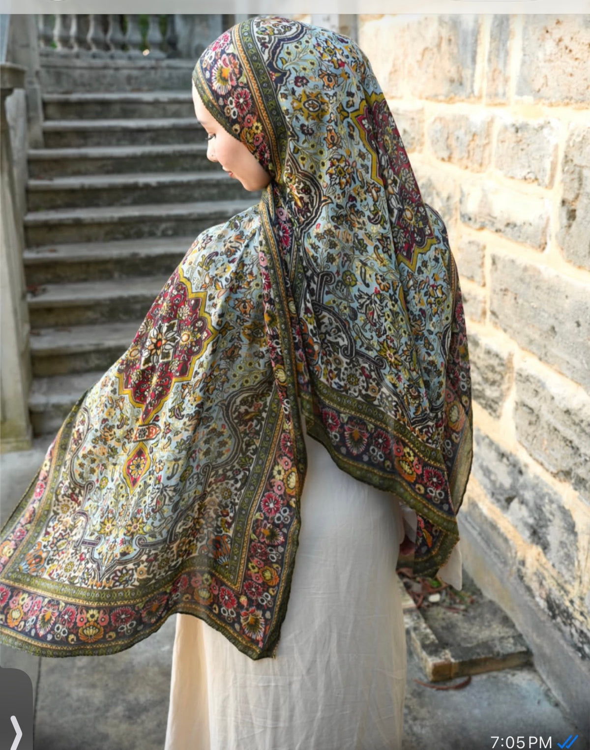 Persian Garden Printed Modal Hijab