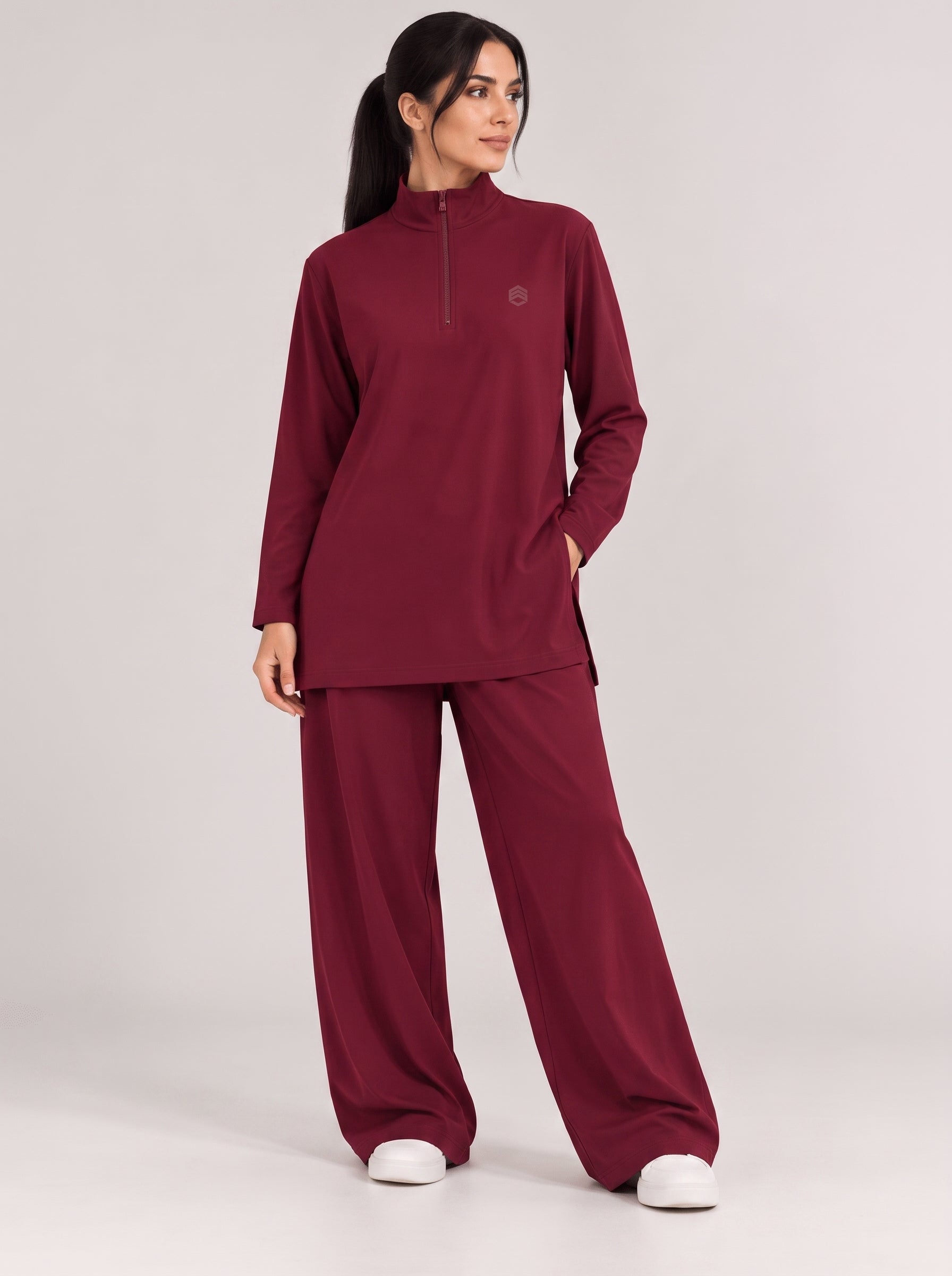 Lamees DryFit Set – Maroon