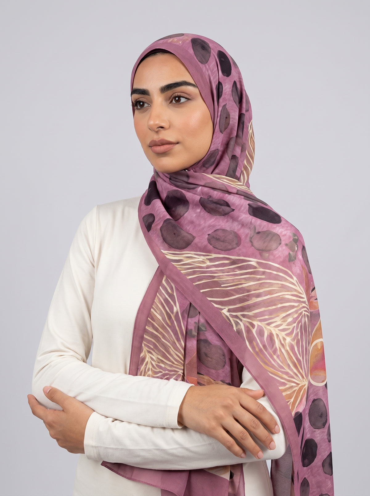 Mulberry Printed Modal Hijab