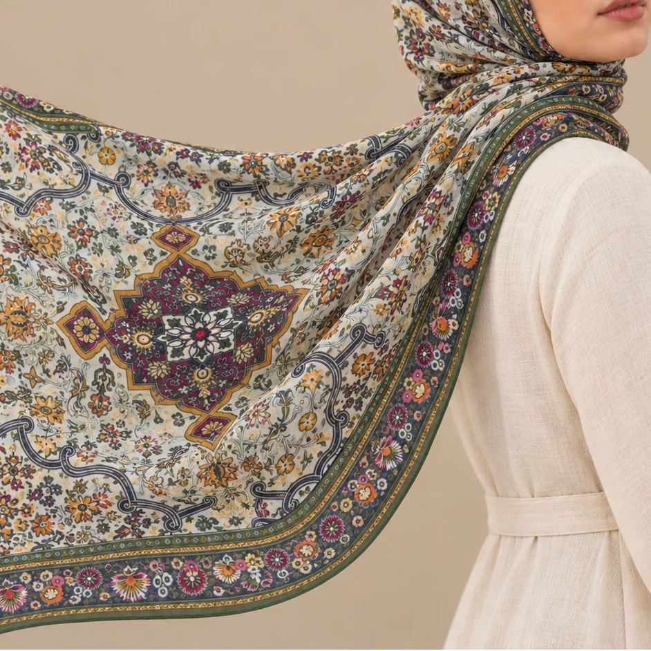 Persian Garden Printed Modal Hijab