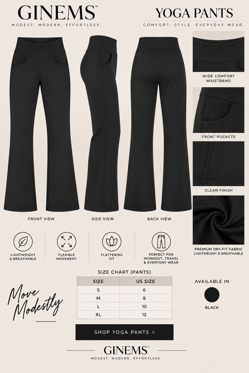 Yoga Pants-Black